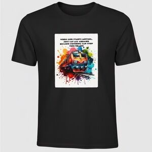 Black Graphic Short Sleeve Tee